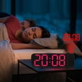 thumbnail image 5 of sruoe Alarm Clock, Digital Clocks, Clock Alarm Bedside, Clock Alarm Radio, Clock Alarm Digitalalarm, Mirror Digital Clock, Heavy Sleepers Alarm Clock, Plastic, 5 of 5