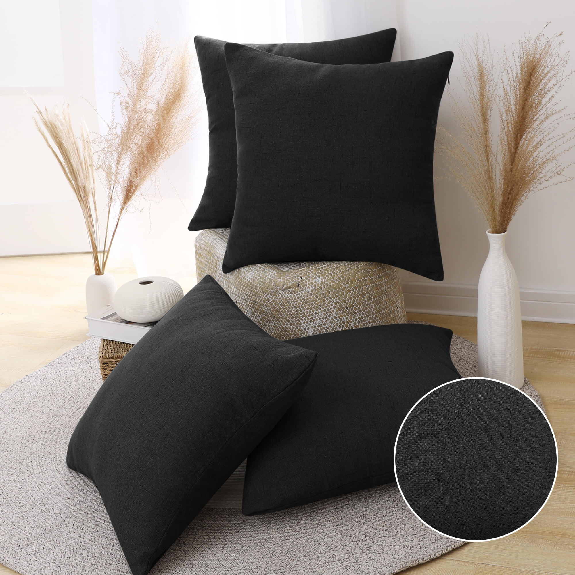 Rustic Deer Elk Home Sofa Bedroom Decor Cushion Cover Cotton Linen Pillow Case 