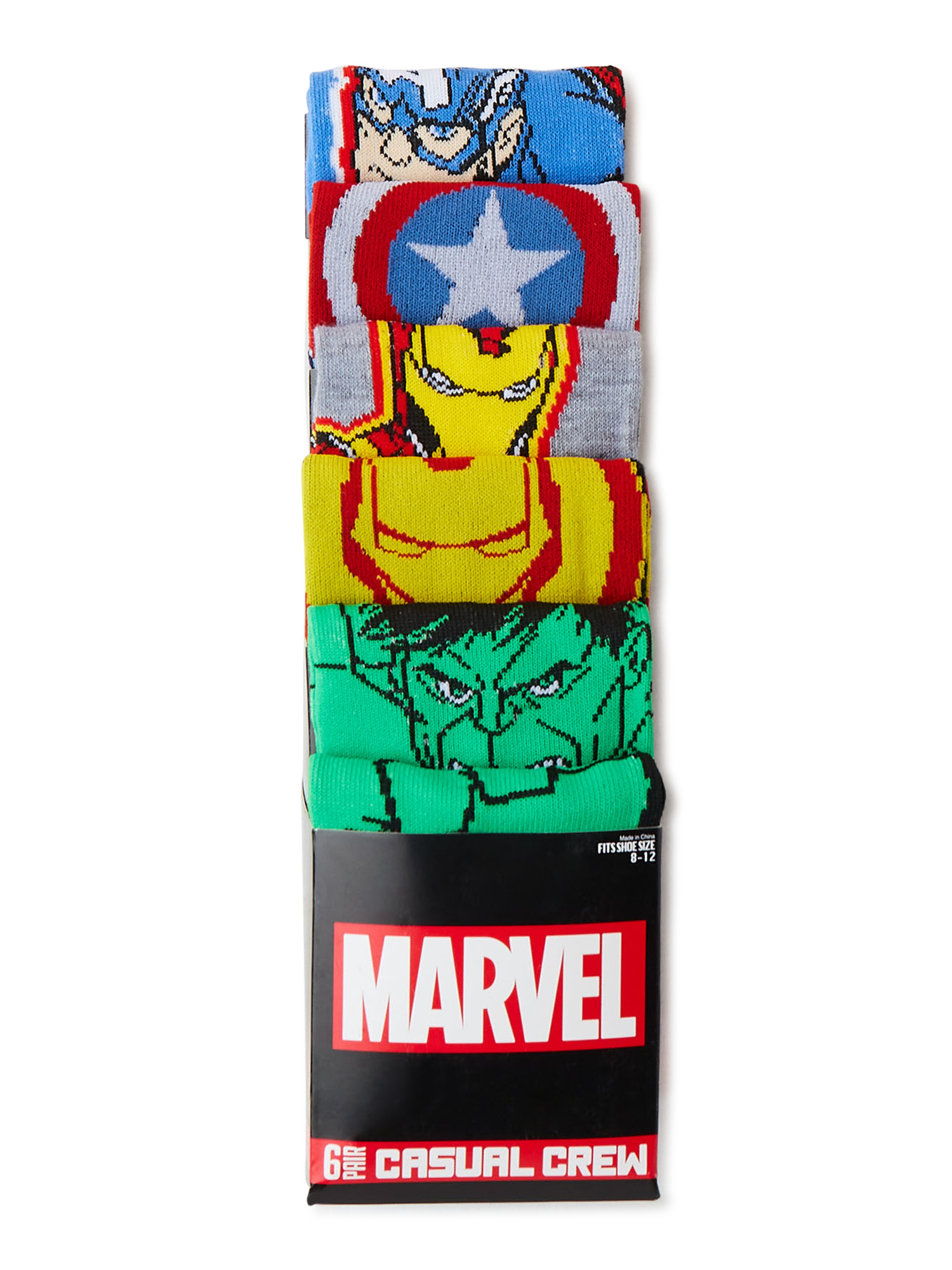 Marvel Men's Socks, 6-Pack