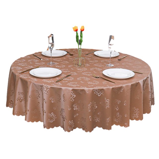 Advancent Mantel multifuncional de PU con elegante para cualquier ocasión, hule resistente a desgarros Decoración del hogar café 140cm