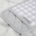 thumbnail image 3 of KitchenAid Gingham Pot Holder 2-Pack Set, Matte Grey, 7"x10", 3 of 7