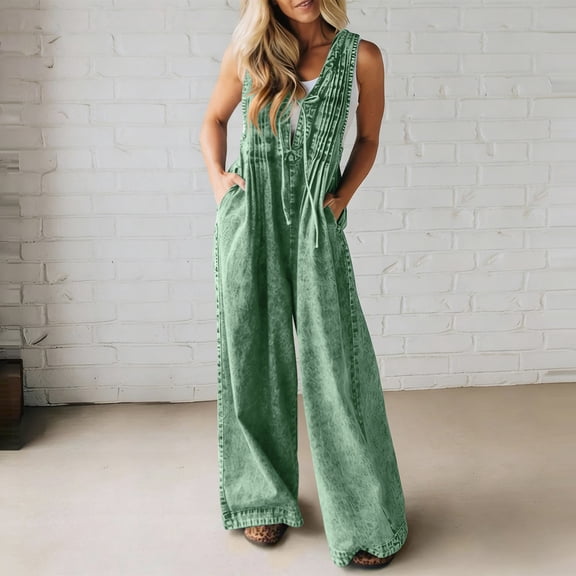 Blmnix Pants for Women Trendy Cargo Pants Jumpsuits Plus Size Pants Trousers Baggy High Waisted Green Flare Leg Long Womens Pants Casual,M