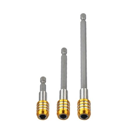 

3pcs Chrome Vanadium Steel Extension Rod For Electric Drills 60/100/150mm