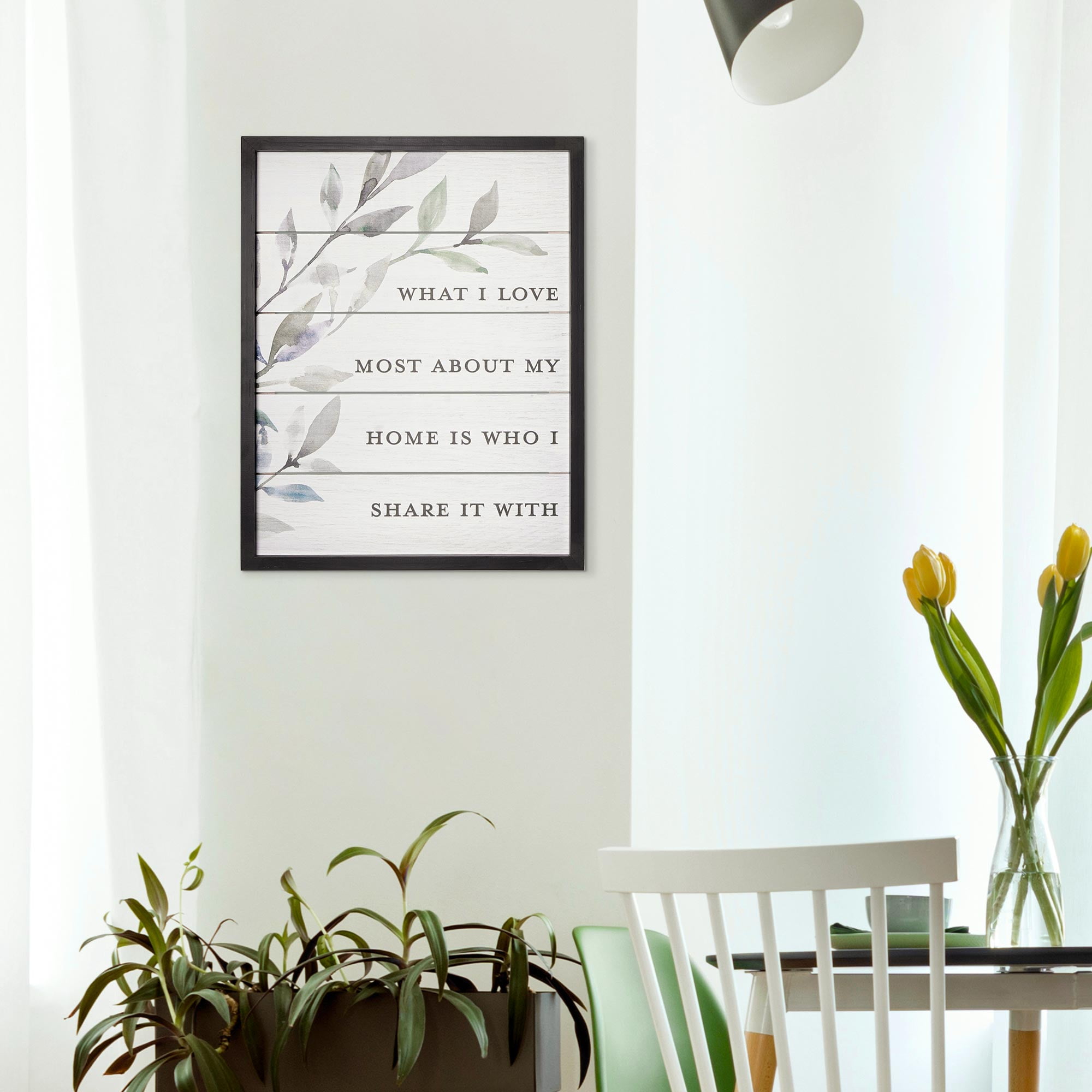 Crystal Art Gallery Framed Typographic Box Top Wall Art 15" x 19"