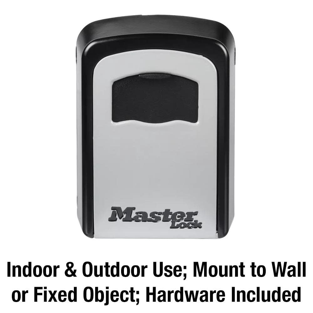 Master Lock Wall Mount Lock Box with Resettable Combination Dials