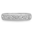 thumbnail image 3 of 18K White Gold Ladies Anniversary Wedding Stackable Fashion Band Ring, 3 of 4