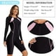 thumbnail image 5 of Traje de baño de una pieza para mujer, estilo boyleg, de manga larga, con protección solar, para buceo, deportivo, modesto, para entrenamiento., 5 of 5