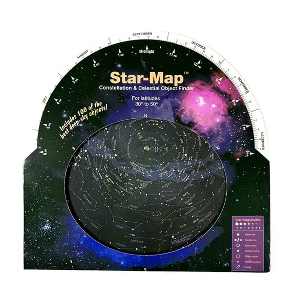 Rotating Star Chart Map Suitable For Astronomy Enthusiasts Schools Science Clubs Portable Stargazing & Planet Discovery