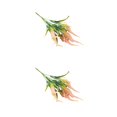 thumbnail image 2 of Plantas de plástico sintético Advancent 3 piezas apariencia realista interior exterior rosa, 2 of 6