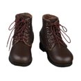thumbnail image 1 of Zapatos de hombre CUTICAT botas de trabajo de cuero PU para figura de muñeca de 12 pulgadas, 1 of 8