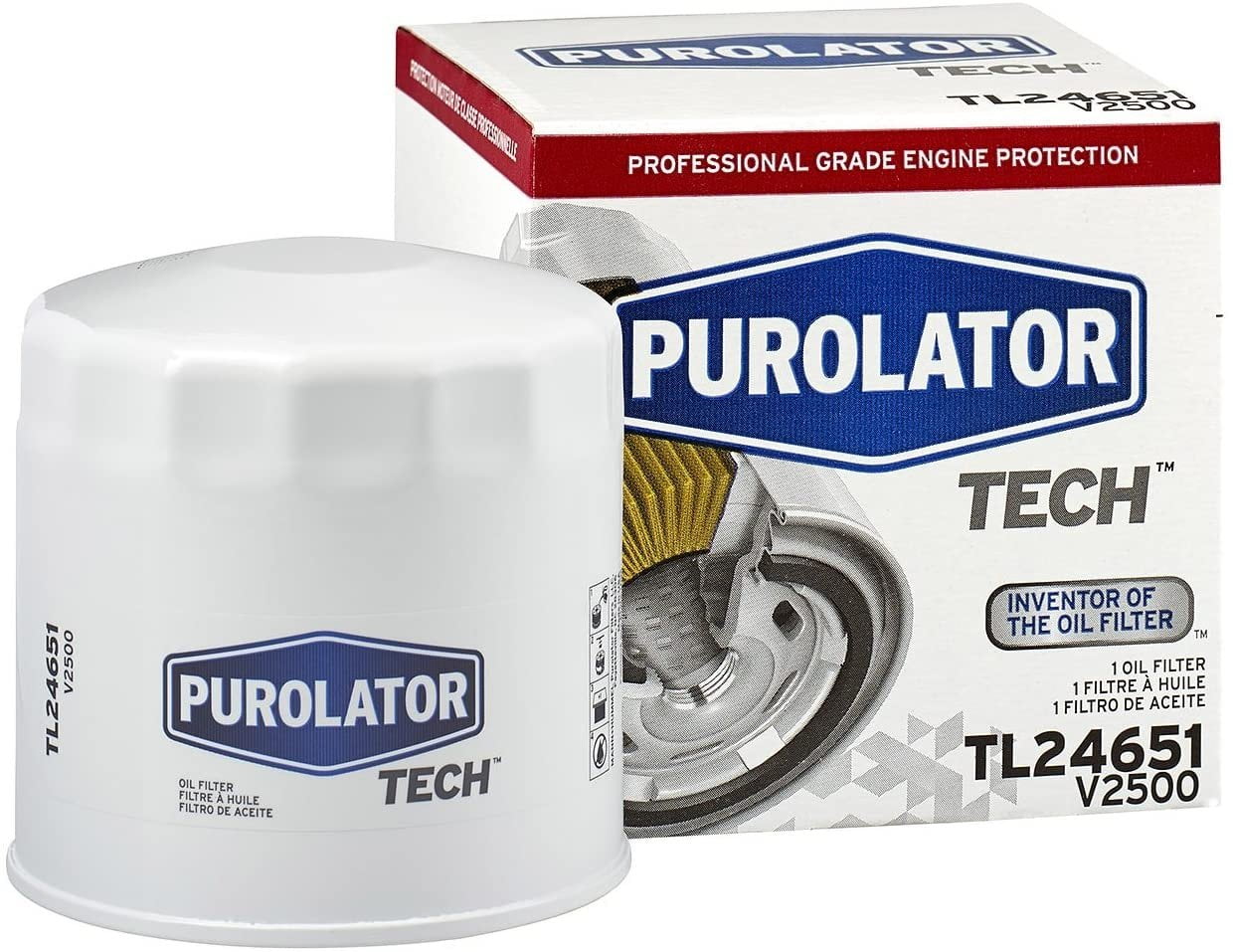 Engine Oil Filter Purolator TL24651 (Replaces M1210 Mobil1)