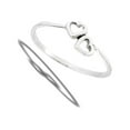 thumbnail image 4 of Classic Promise Two Heart Lovers Ring .925 Sterling Silver Band Jewelry Female Male Unisex Size 3, 4 of 4