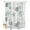 white Sage Green, variant on Split Shower Curtain for Transfer Bench, Ocean Orange Red Fabric Shower Curtains for Bathroom, Coastal Starfish Coral Shell Marine Tub Sliding Transfer Bench Waterproof Bath Curtains 72"x72"