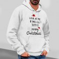 thumbnail image 2 of qelini Pullover Hoodies for Men Graphic Long Sleeve Sweatshirts Merry Christmas Print Drawstring Hooded Jackets Holiday Tops, 2 of 4