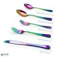 thumbnail image 7 of Elyon Tableware® 20-Piece Iridescence Rainbow Flatware Cutlery Set, Stainless Steel, Service For 4, 7 of 7