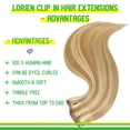 thumbnail image 4 of Extensiones de cabello humano real Lorien con clip, 18 cm, 80 g, 4 of 6