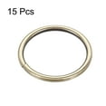 thumbnail image 3 of Anillo O de Metal Uxcell, Anillos No Soldados, para Bricolaje de Hardware en Cuero, Tono Bronce 38x3.8mm, 3 of 4