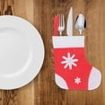 thumbnail image 4 of EXHUMKY Red Cutlery Holders Nonwoven Christmas Tableware Pockets 6Pcs, 4 of 8