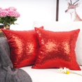 thumbnail image 2 of Funda de almohada decorativa YOUR SMILE, paquete de 2 unidades, 45 x 45 cm, color rojo, 2 of 7