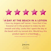 Jergens Natural Glow Daily Moisturizer Lotion, Medium to Deep Skin, Self Tanner, 7.5 fl oz