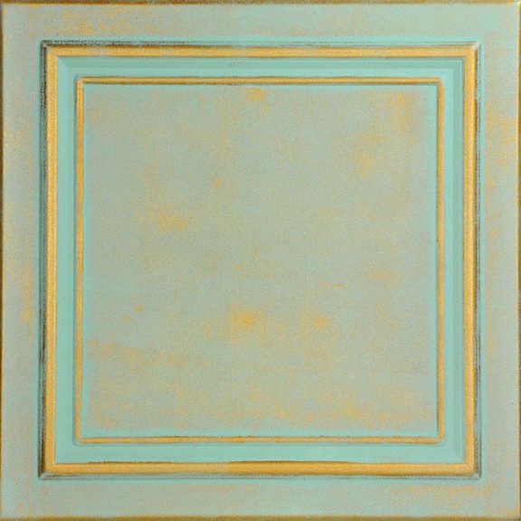 R24-Line Art Foam Glue-up Ceiling Tile in Gold Moss (129.6 Sq.ft / Pack) - 48 Pieces