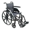 Viper Wheelchair 18-in Seat Flip Back Desk Arm Swing-Away Footrests