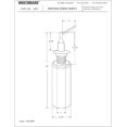 thumbnail image 2 of Westbrass D217-20 Distributeur de Savon Standard - Acier Inoxydable, 2 of 4