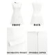 thumbnail image 2 of Vestido Oten para mujer, manga corta de verano, cuello barco, corte en A, blanco, 2 of 5