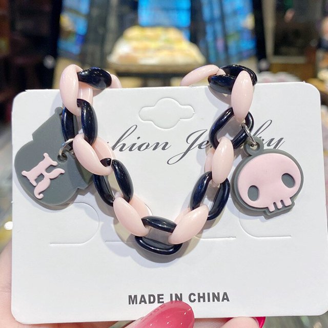 Pulsera Kawaii de Hello Kitty, brazalete de Sanrios de dibujos animados de Cinnamoroll, joyería de My Melody, accesorio bonito, regalo de cumpleaños para niñas