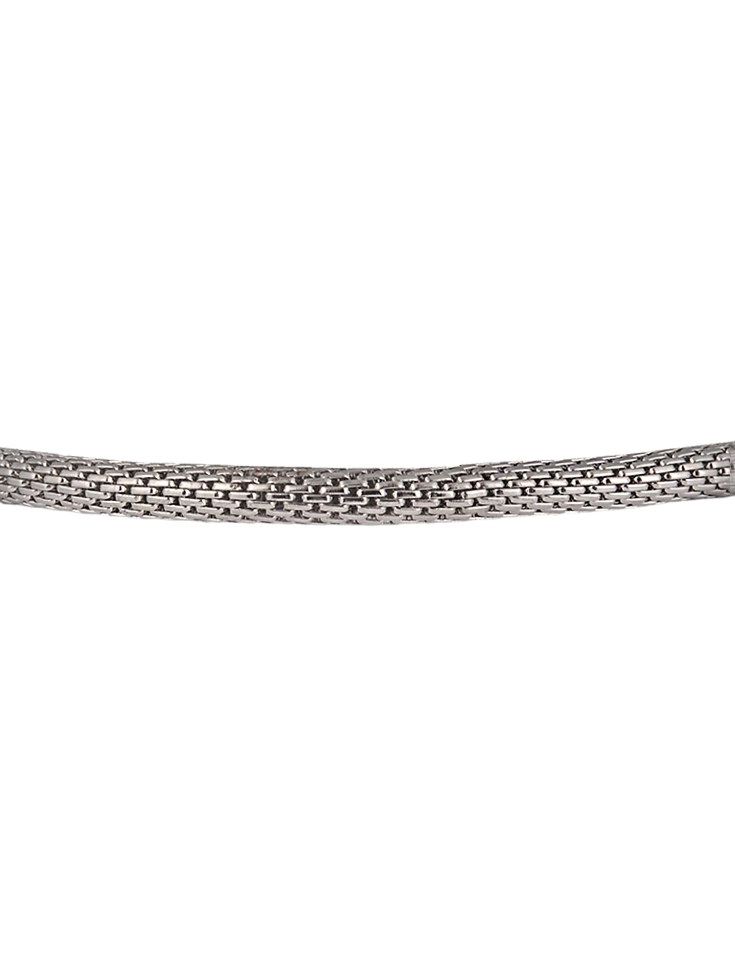 Time and Tru Silvertone Chain with Pearl Birthstone "June" Bracelet