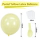 thumbnail image 2 of Globos de fiesta Bezente de látex amarillo pastel, 30 cm, paquete de 100, 2 of 7