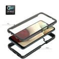 thumbnail image 2 of Galaxy A12 Case with Built in Screen Protector,Dteck Full-Body Shockproof Rubber Hybrid Protection Crystal Clear PC Back Protective Phone Case Cover for Samsung Galaxy A12,Red, 2 of 3