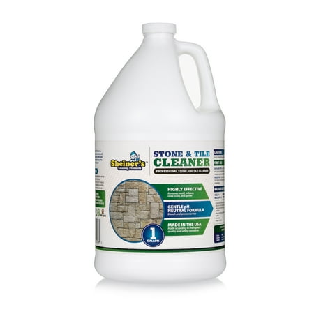 Sheiner's Stone and Tile Cleaner, Effective Heavy Duty Grout Cleaning Concentrate for Tile and Stone Floors and Surfaces, 1 Gallon 128 (Best Way To Clean Saltillo Tile)