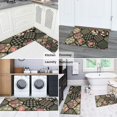 thumbnail image 5 of Pioneer Flower Floral Print Pattern Kitchen Rugs Sets Of 2,Anti Fatigue Kitchen Mat Rugs Non Slip Washable,Decorative Kitchen Floor Mats for Kitchen,Sink,Laundry,17"x30"+17"x47", 5 of 7