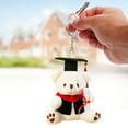 thumbnail image 3 of TOPRenddon Graduation Bear Plush Toy with Detachable Doctoral Cap – 12cm Keepsake Stuffed Animal for Grads, Car Accessory, Keychain Charm | Bachelor’s Gown Gift for College, High School, 3 of 8
