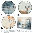 thumbnail image 3 of Designart "Deer Floating Animal In" Animals Floater Framed Canvas Print, 3 of 7