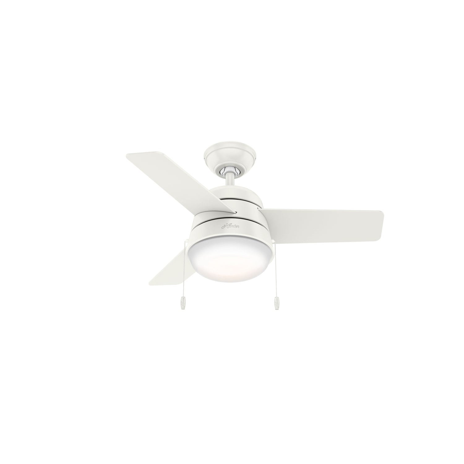 Hunter Aker 36 In Indoor Ceiling Fan With Light Com