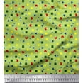 thumbnail image 1 of Soimoi Poly Georgette Fabric Dot,Cross Sign & Square Geometric Print Fabric by The Yard 42 Inch Wide, 1 of 1