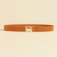 thumbnail image 2 of SWSMCLT Women's Fashion Belt For Dress Stretch Belt Date Embroidered Medium Buckle Boho Casual Round Braided Umber X-Small-Large, 2 of 5