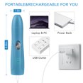 thumbnail image 4 of Methold Cortaúñas eléctrico para mascotas, equipo portátil de plástico, ajustable, recargable, 350mAh, 5V, garra para el hogar, amoladora Aseo de mascotas Methold PT003932-00B, 4 of 6