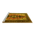 thumbnail image 2 of Ahgly Company Machine Washable Indoor Rectangle Persian Yellow Traditional Area Rugs, 5' x 7', 2 of 4