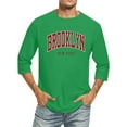 thumbnail image 1 of T-shirts Chemises pour Hommes Manches 3/4 Col Ras du Cou Confortable Couleur Dégradée Ajustée Vert Classique Automne T-Shirts Hommes Taille TTTG, 1 of 4