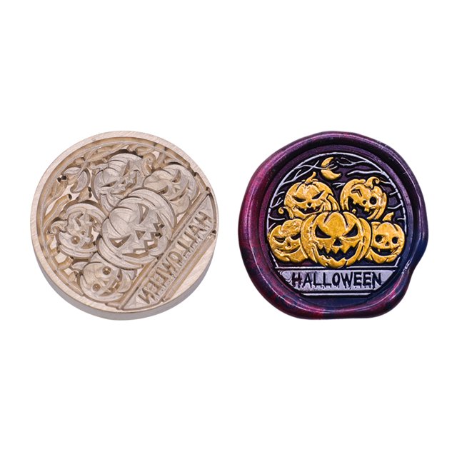 Cabeza De Sello Cabeza redonda de sello ornamental DIY Halloween para invitaciones de boda (wsj20) Tmvgtek Libre de BPA