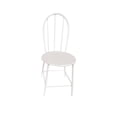 thumbnail image 3 of HILABEE Simulation 1/6 Scale Dollhouse Mini Model Metal Dinning Chair White, 3 of 9