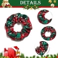 thumbnail image 2 of Gomas navideñas para el pelo, coleteros elásticos para cola de caballo, gomas para el pelo, bandas para el pelo, paquete suave y bonito para niñas, 2 of 5