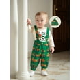 thumbnail image 6 of BemeyourBBs Baby Boy Halloween Clothes Long Sleeve Romper Suspender Pants Hat, 6 of 9