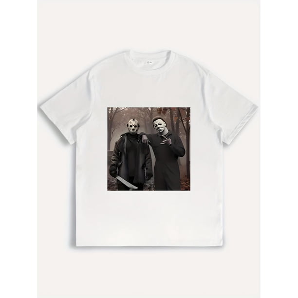 100% Pure Cotton Men's T-Shirt - Dark, Funny Fashion Trend, 180g Heavyweight, Skin-Friendly, Casual Daily Wear
