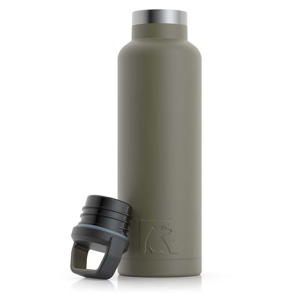 RTIC 20 oz Vacuum Insulated Water Bottle, Metal Stainless Steel Double