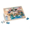 Melissa & Doug Pirate Adventure Wooden Jigsaw Puzzle With Storage Tray (48 pcs)