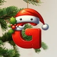 thumbnail image 5 of Moocorvic Christmas Initial Letters G Ornaments, Personalized Santa Claus Christmas Tree Decorations Pendant Gifts, 5 of 6